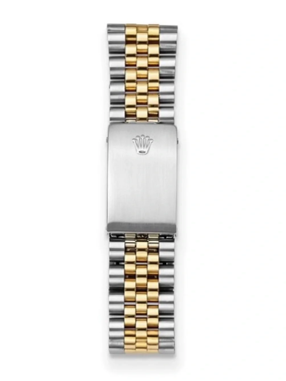 Pre-Owned Rolex Two-Tone Gold and Silver Watch with Black Dial
